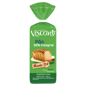 Pão De Forma Integral Visconti Pacote 400g